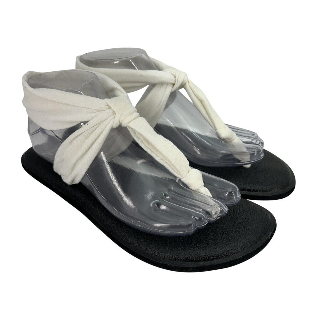 Sanuk Sandals Shoes Womens Size 8 Yoga Sling 2 Mat Wrap Thong Tie Flat Comfort